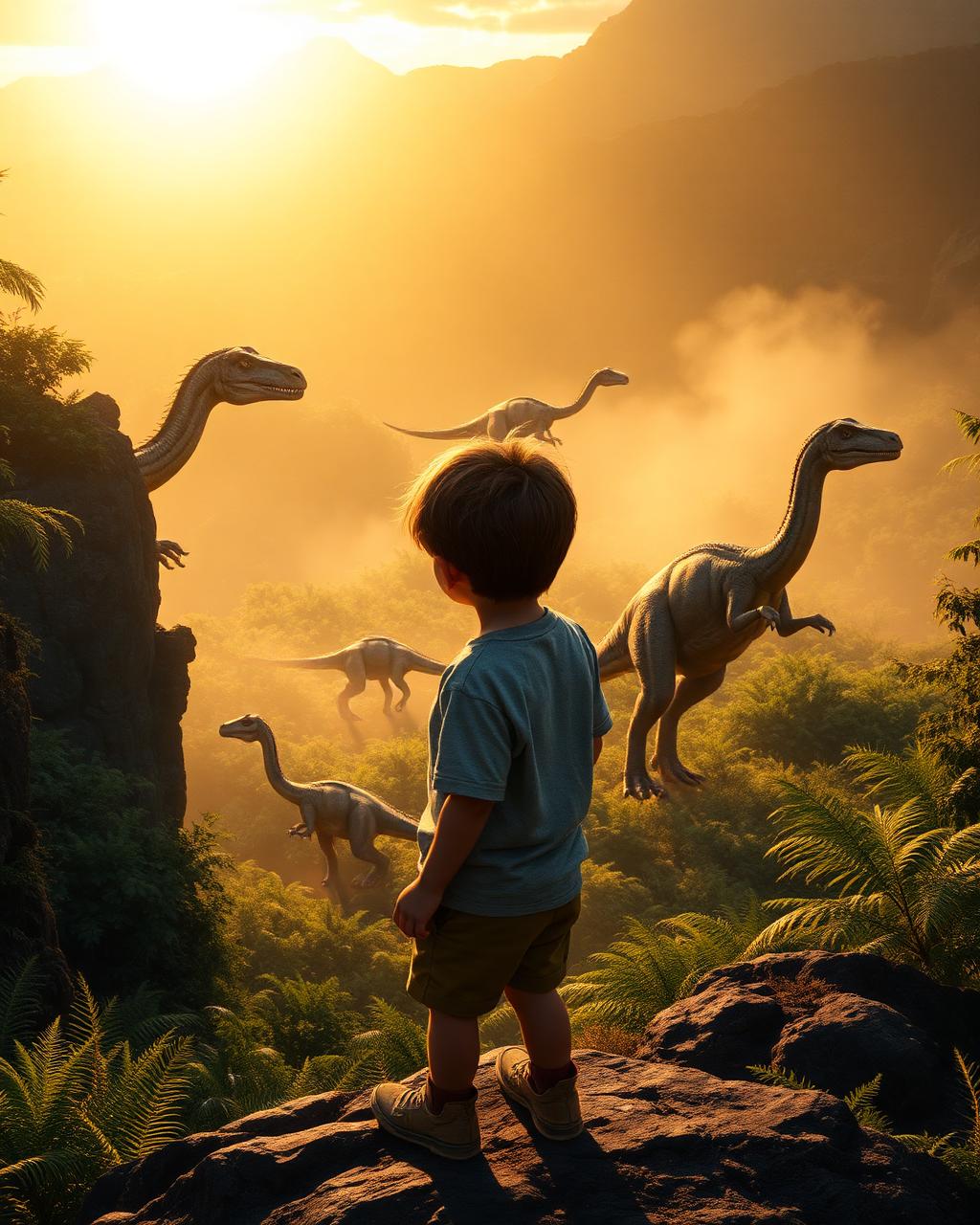 Portada del cuento El Valle de los Dinosaurios